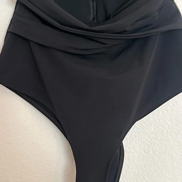 ALIX Black Nassau one piece swimsuit M - Picture 8 of 11